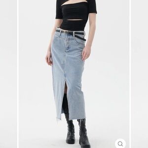 Storets long denim skirt size medium barely worn